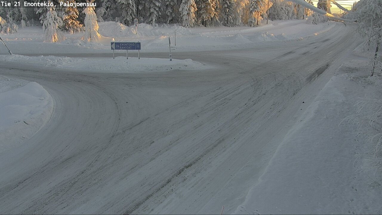 Weather Camera Image Väg 21 Enontekis, Palojoensuu, Enontekiö, Lappi