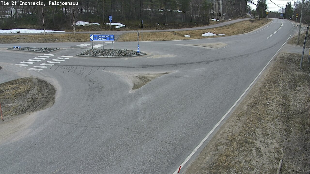 Weather Camera Image Road 21 Enontekiö, Palojoensuu, Enontekiö, Lappi