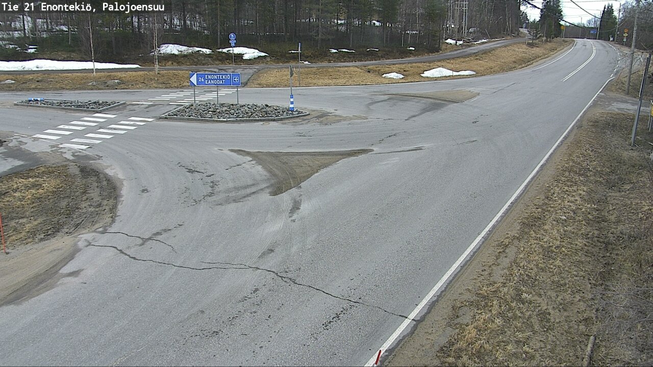Weather Camera Image Väg 21 Enontekis, Palojoensuu, Enontekiö, Lappi