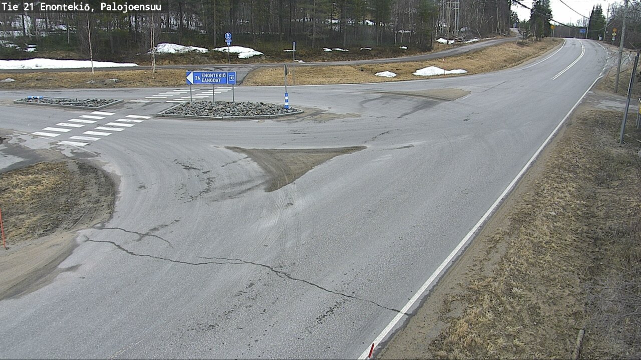 Weather Camera Image Väg 21 Enontekis, Palojoensuu, Enontekiö, Lappi