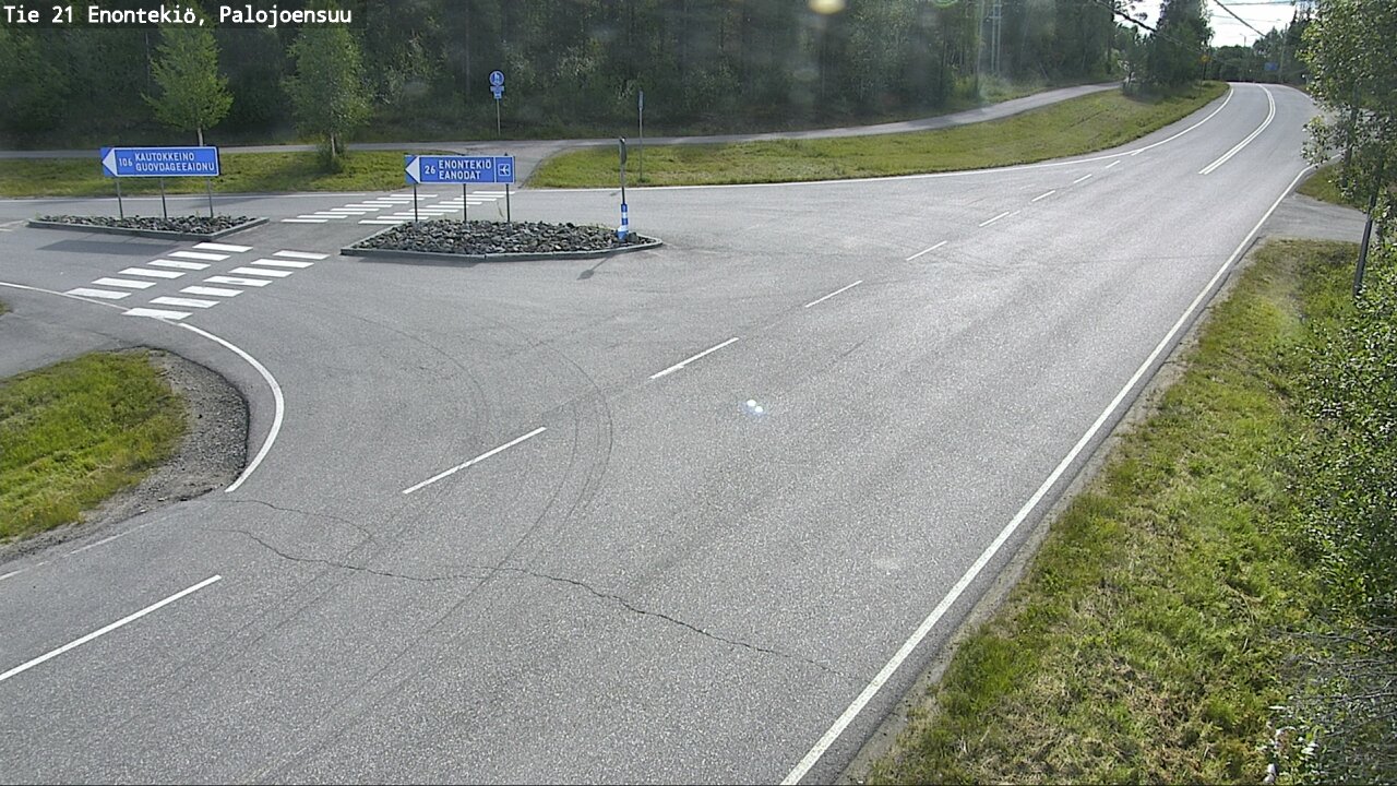 Weather Camera Image Road 21 Enontekiö, Palojoensuu, Enontekiö, Lappi