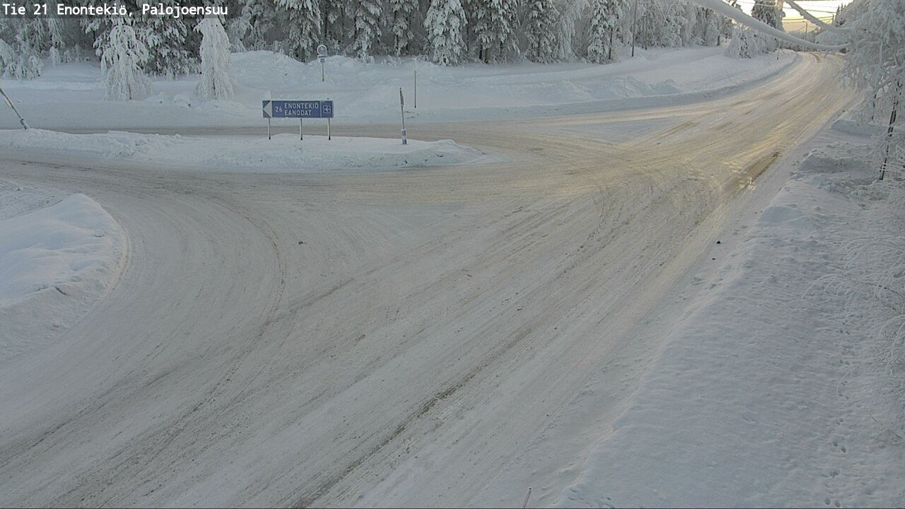 Weather Camera Image Väg 21 Enontekis, Palojoensuu, Enontekiö, Lappi