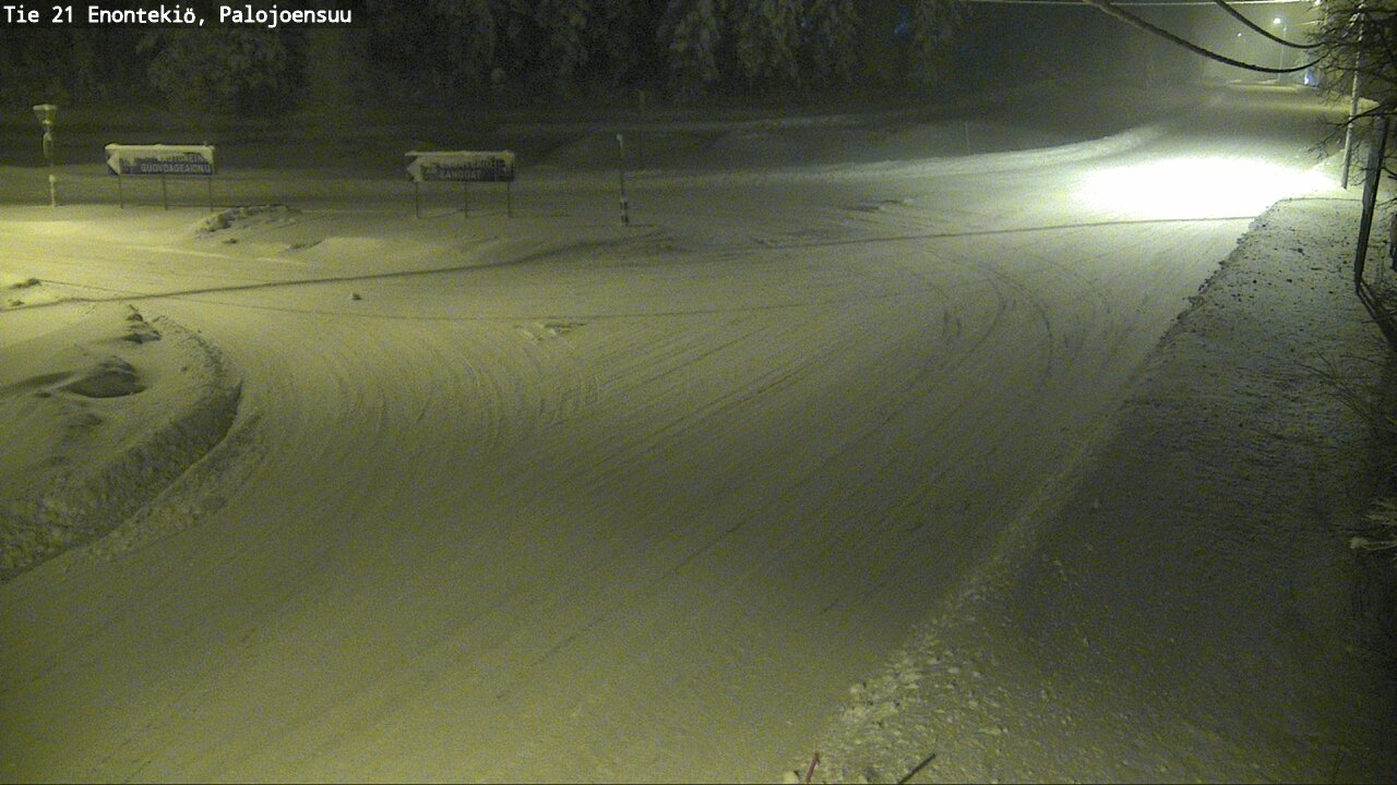 Weather Camera Image Väg 21 Enontekis, Palojoensuu, Enontekiö, Lappi