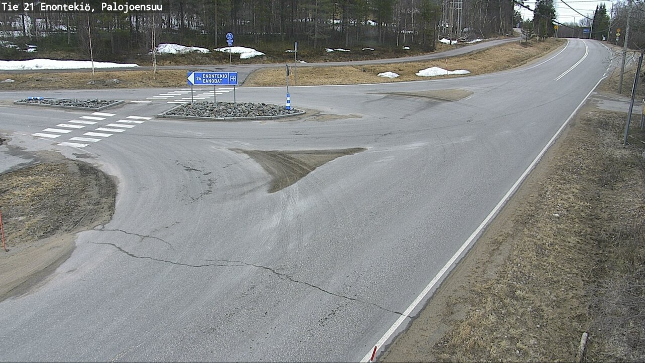 Weather Camera Image Väg 21 Enontekis, Palojoensuu, Enontekiö, Lappi