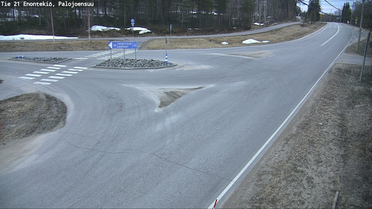 Weather Camera Image Road 21 Enontekiö, Palojoensuu, Enontekiö, Lappi