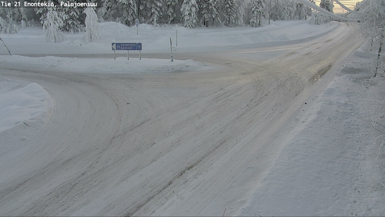 Weather Camera Image Väg 21 Enontekis, Palojoensuu, Enontekiö, Lappi