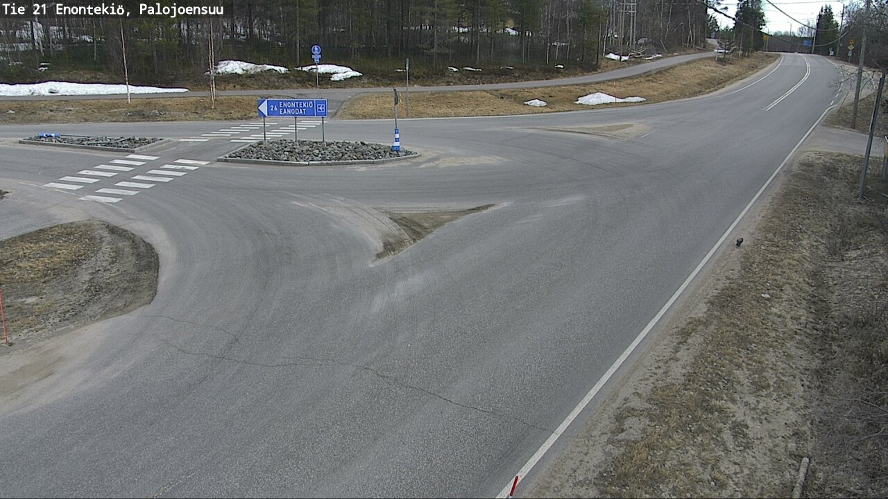 Weather Camera Image Väg 21 Enontekis, Palojoensuu, Enontekiö, Lappi