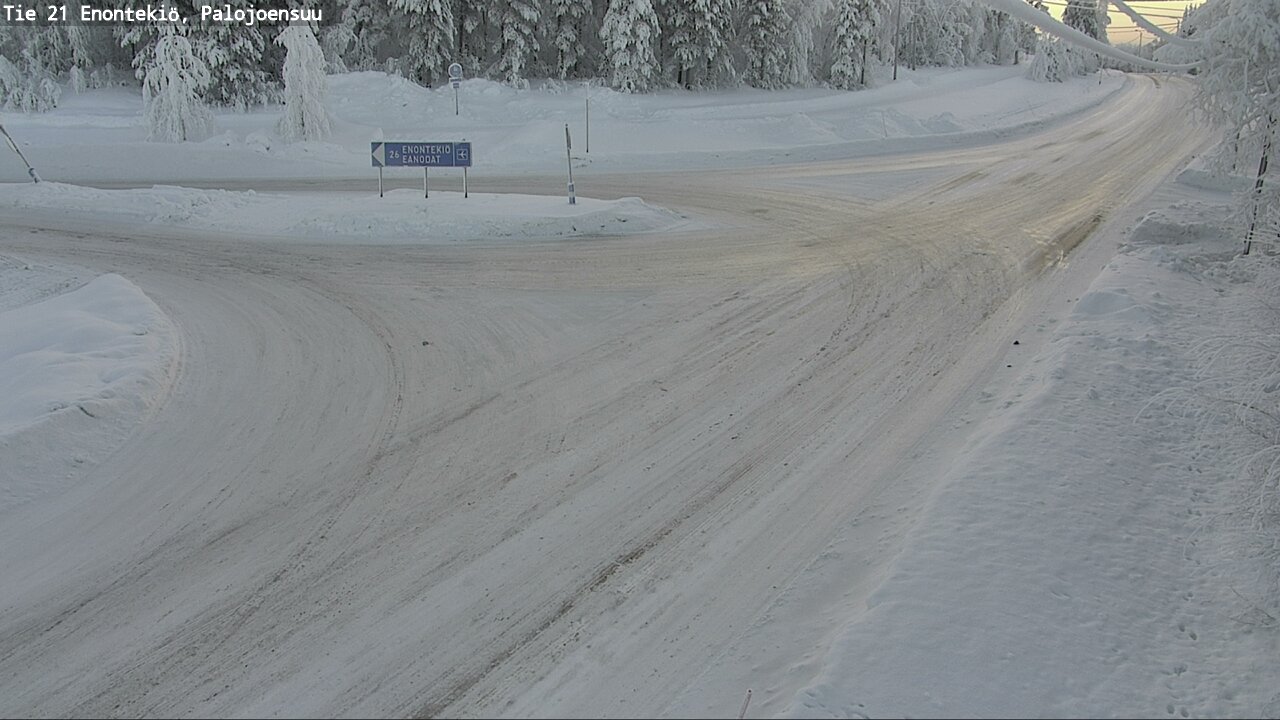 Weather Camera Image Väg 21 Enontekis, Palojoensuu, Enontekiö, Lappi