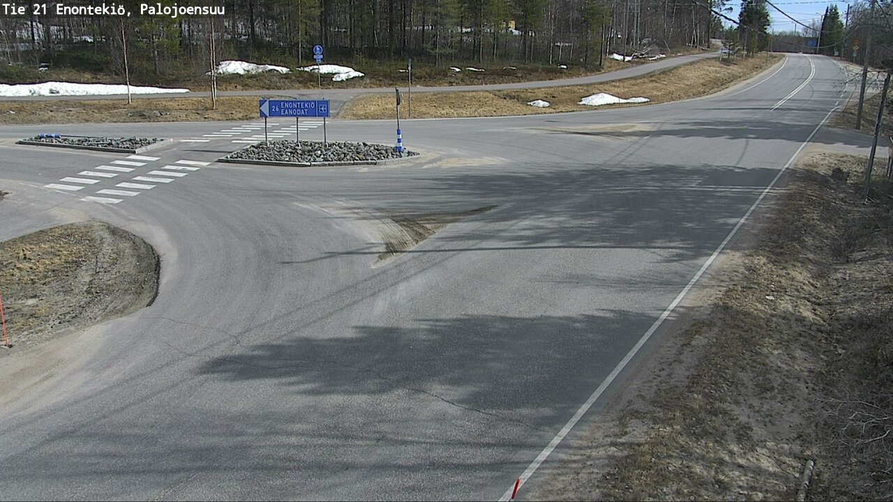 Weather Camera Image Väg 21 Enontekis, Palojoensuu, Enontekiö, Lappi