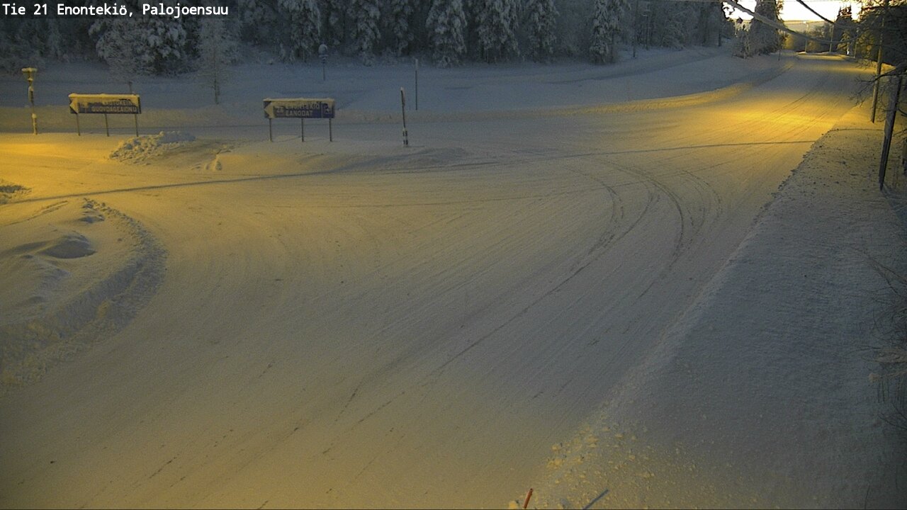 Weather Camera Image Road 21 Enontekiö, Palojoensuu, Enontekiö, Lappi