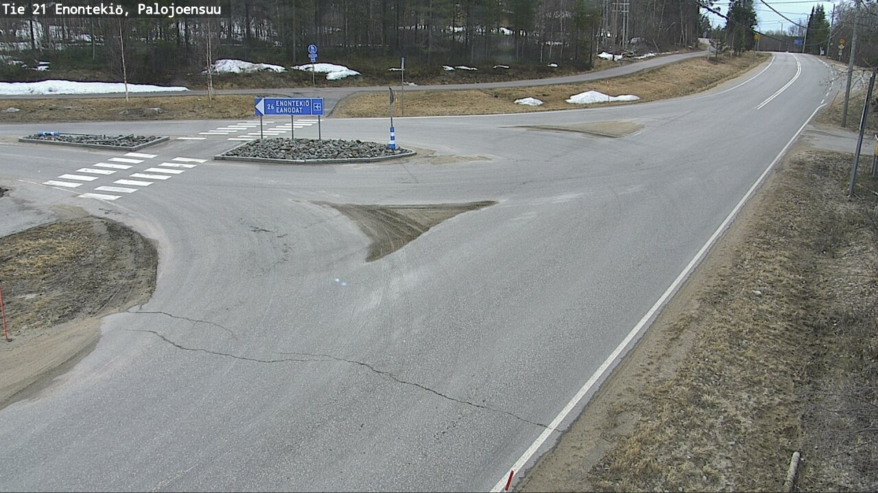 Weather Camera Image Väg 21 Enontekis, Palojoensuu, Enontekiö, Lappi