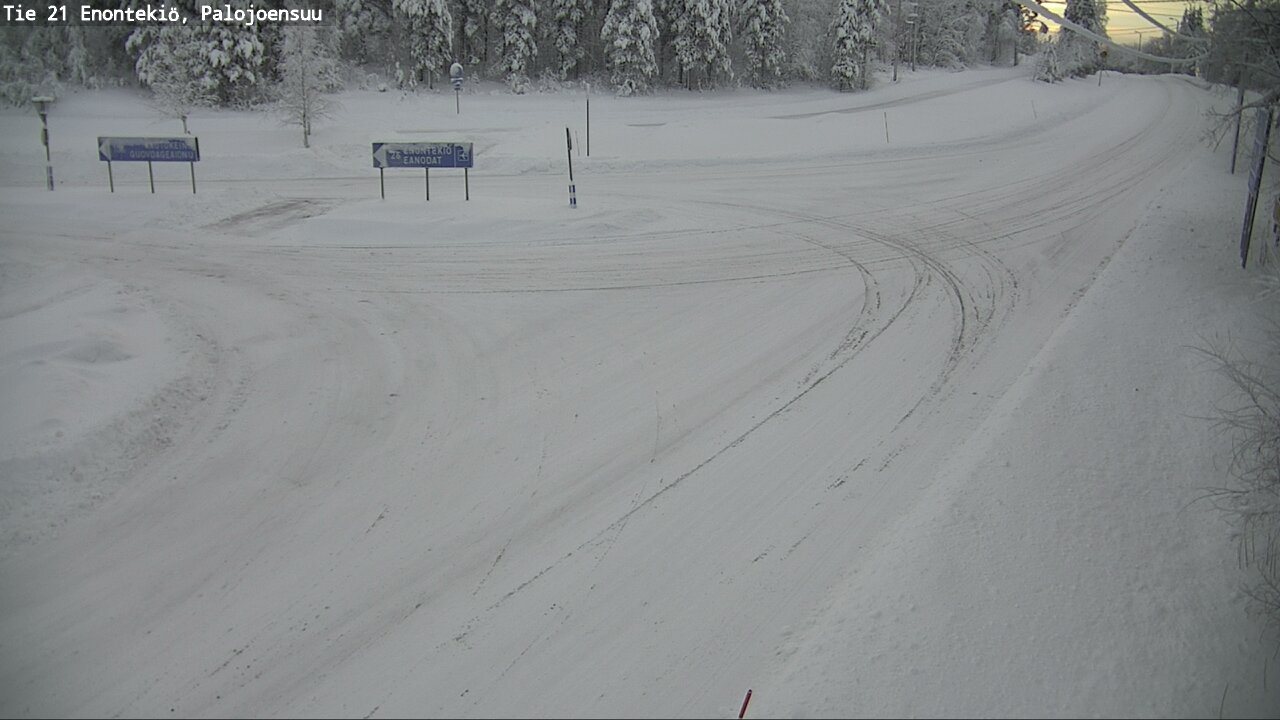 Weather Camera Image Road 21 Enontekiö, Palojoensuu, Enontekiö, Lappi