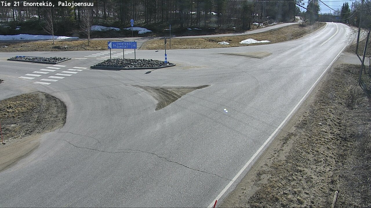 Weather Camera Image Väg 21 Enontekis, Palojoensuu, Enontekiö, Lappi