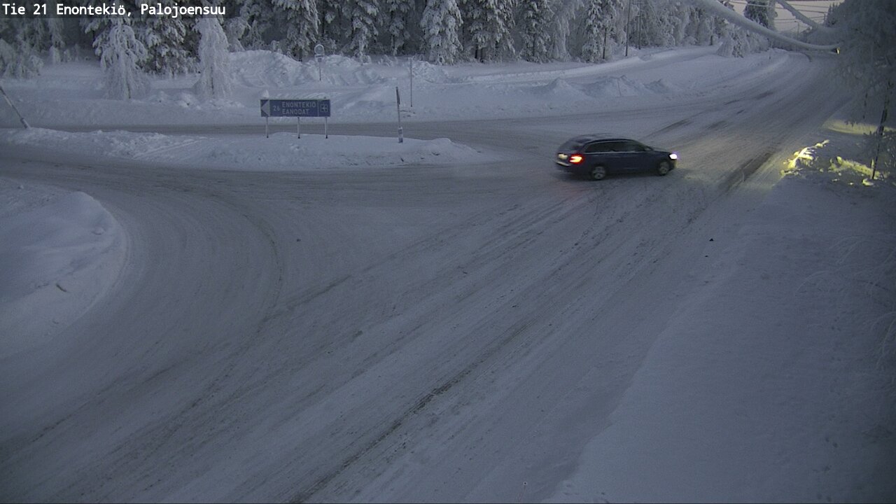 Weather Camera Image Road 21 Enontekiö, Palojoensuu, Enontekiö, Lappi