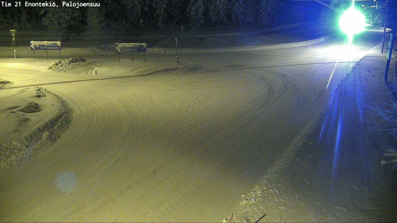 Weather Camera Image Väg 21 Enontekis, Palojoensuu, Enontekiö, Lappi