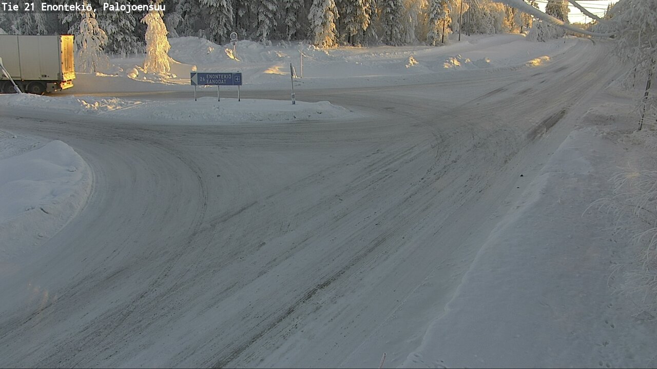 Weather Camera Image Väg 21 Enontekis, Palojoensuu, Enontekiö, Lappi