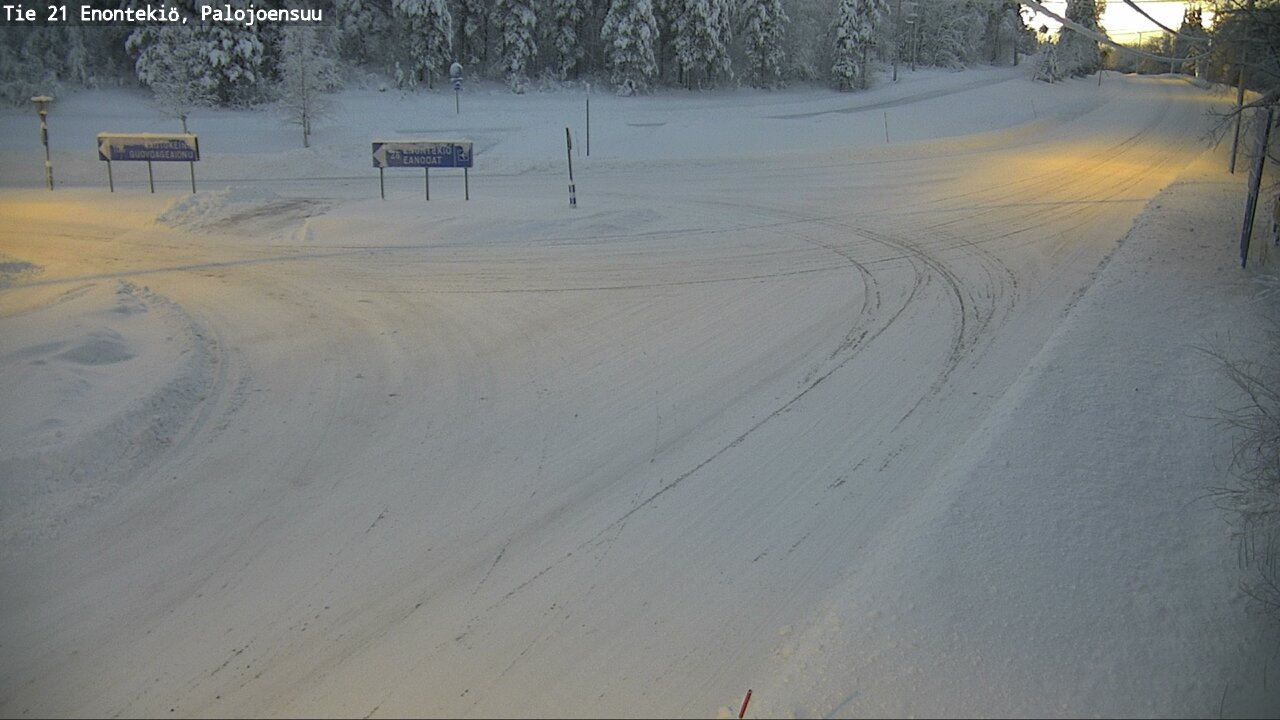 Weather Camera Image Road 21 Enontekiö, Palojoensuu, Enontekiö, Lappi