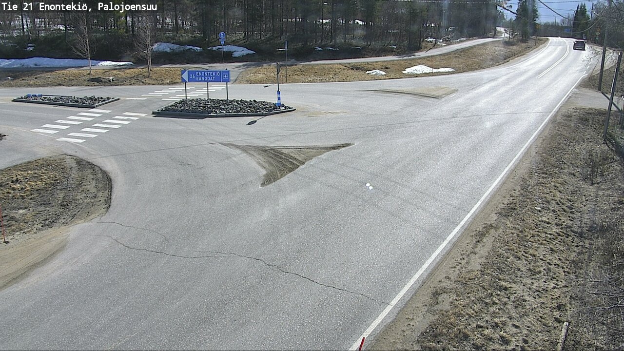 Weather Camera Image Väg 21 Enontekis, Palojoensuu, Enontekiö, Lappi