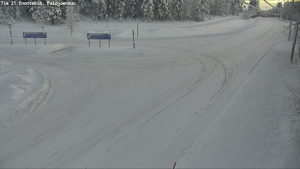 Weather Camera Image Road 21 Enontekiö, Palojoensuu, Enontekiö, Lappi