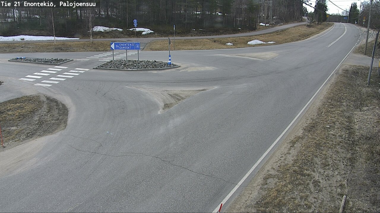 Weather Camera Image Road 21 Enontekiö, Palojoensuu, Enontekiö, Lappi