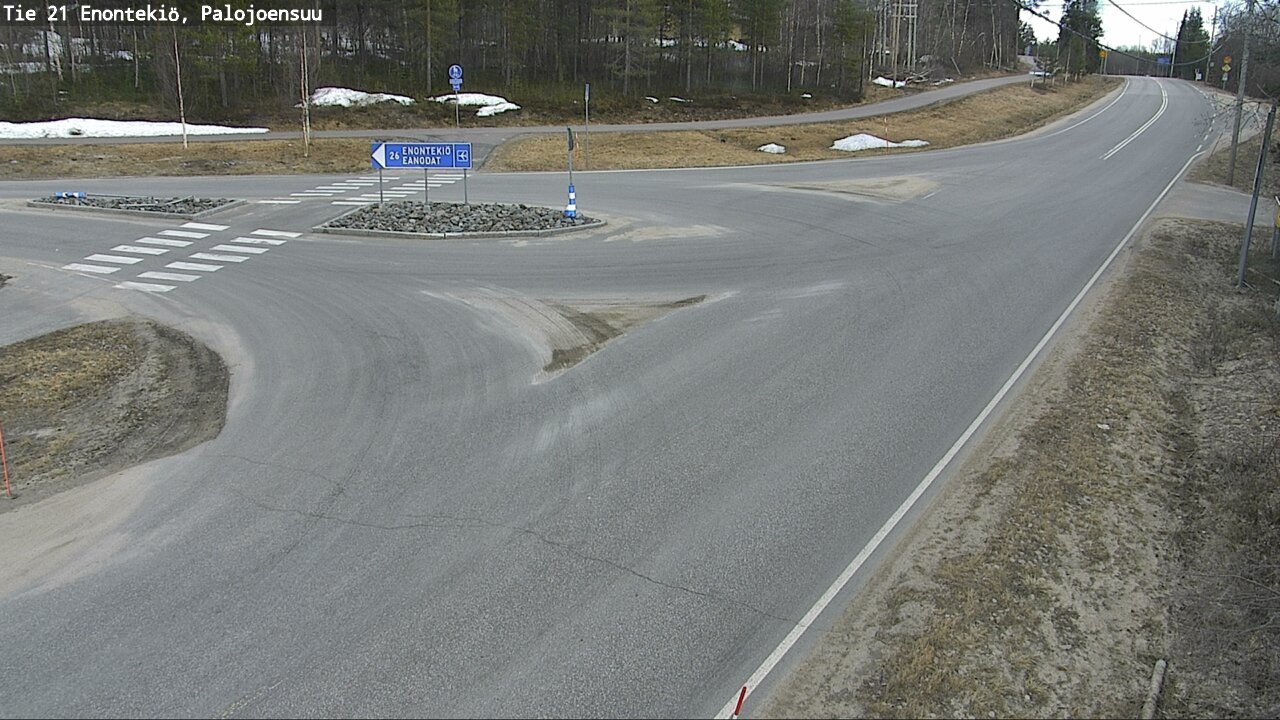 Weather Camera Image Väg 21 Enontekis, Palojoensuu, Enontekiö, Lappi