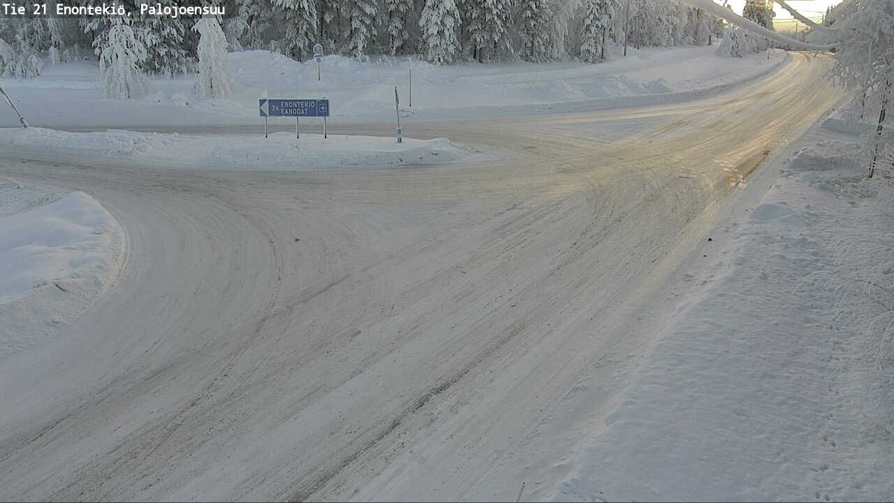 Weather Camera Image Väg 21 Enontekis, Palojoensuu, Enontekiö, Lappi