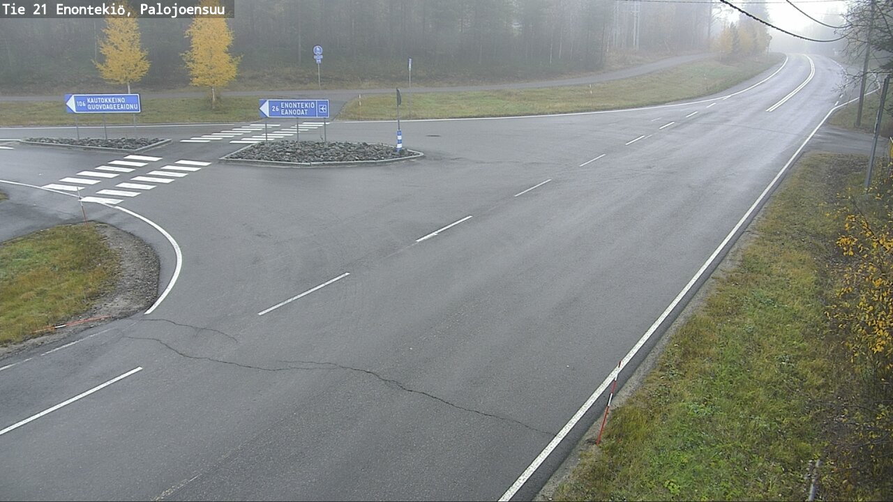 Weather Camera Image Road 21 Enontekiö, Palojoensuu, Enontekiö, Lappi