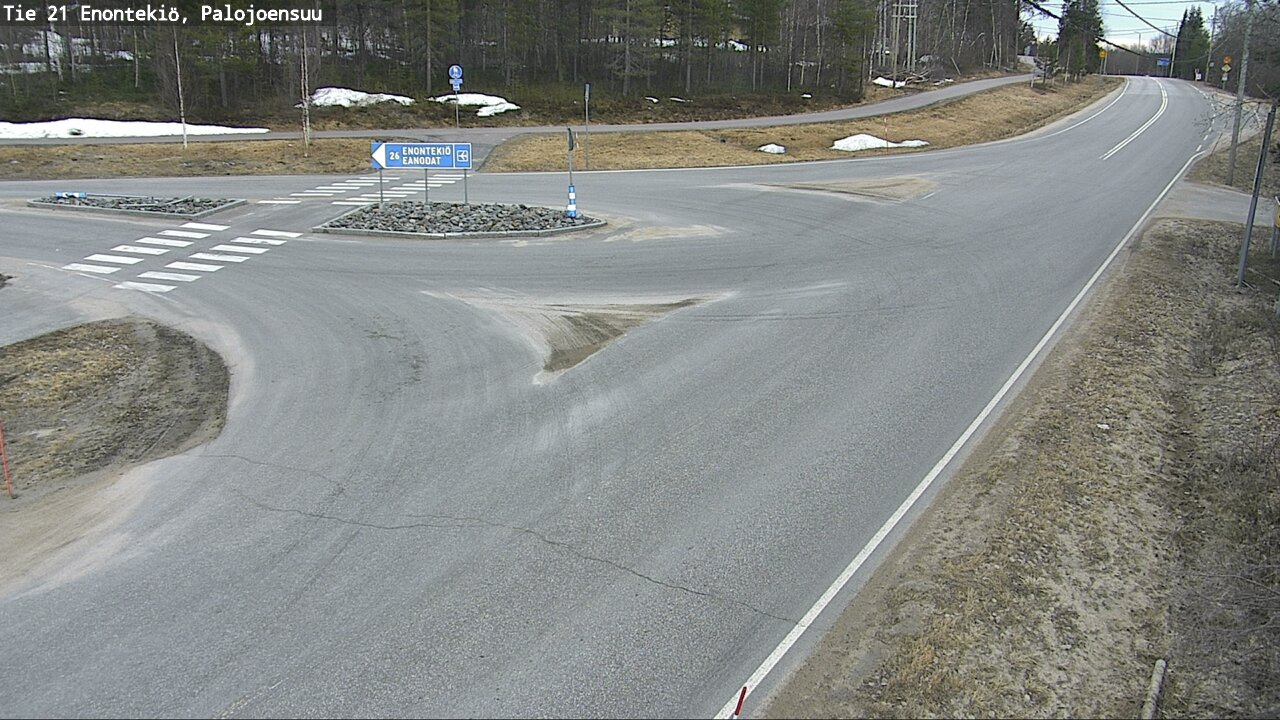 Weather Camera Image Road 21 Enontekiö, Palojoensuu, Enontekiö, Lappi