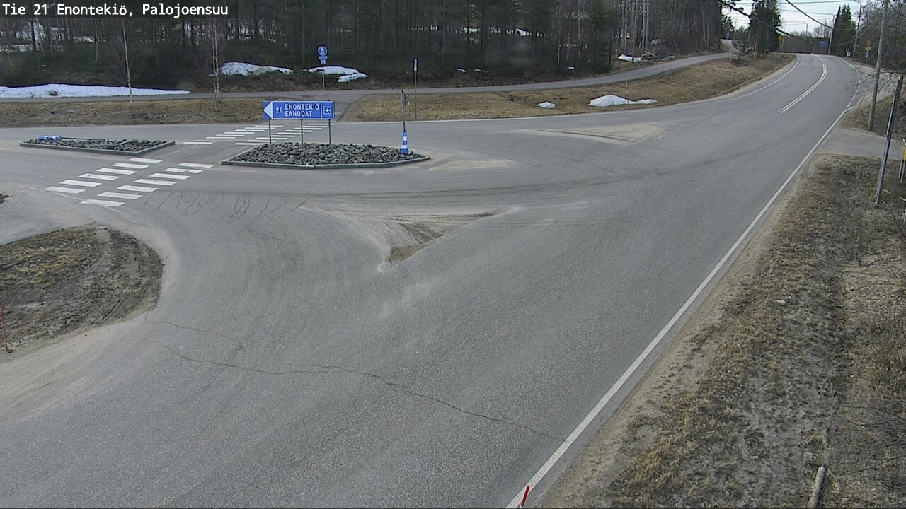 Weather Camera Image Road 21 Enontekiö, Palojoensuu, Enontekiö, Lappi