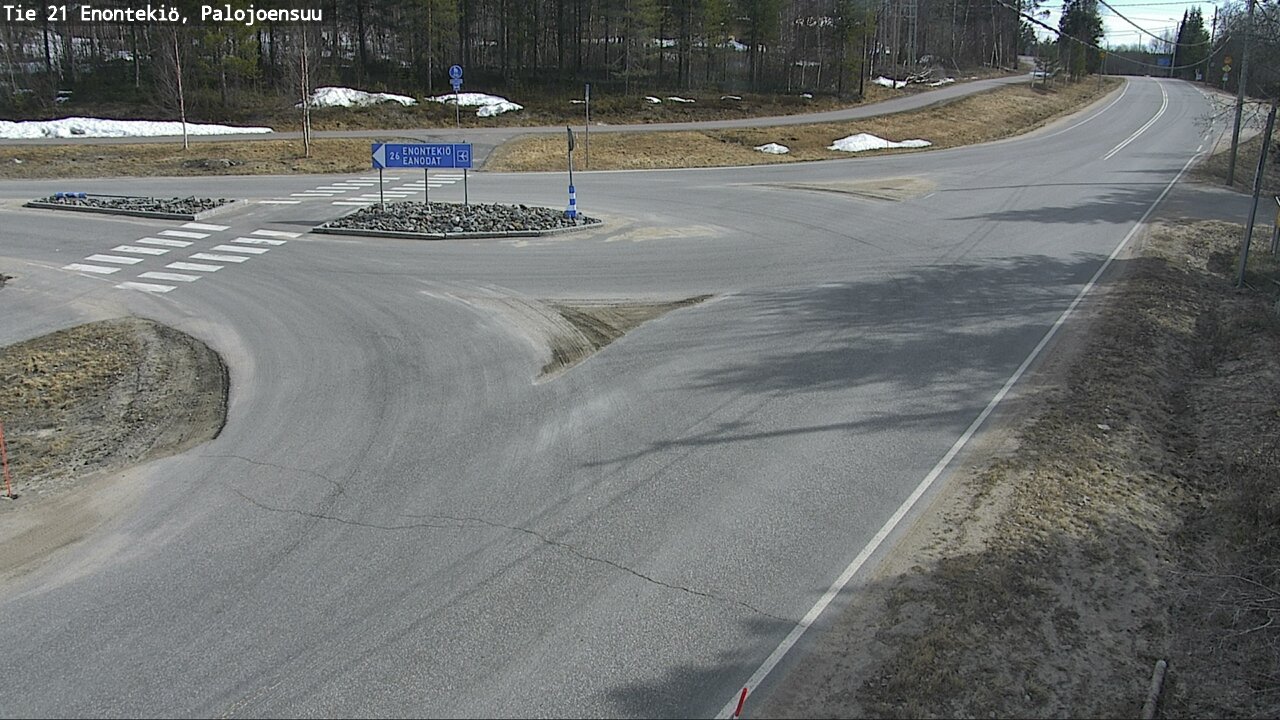 Weather Camera Image Väg 21 Enontekis, Palojoensuu, Enontekiö, Lappi
