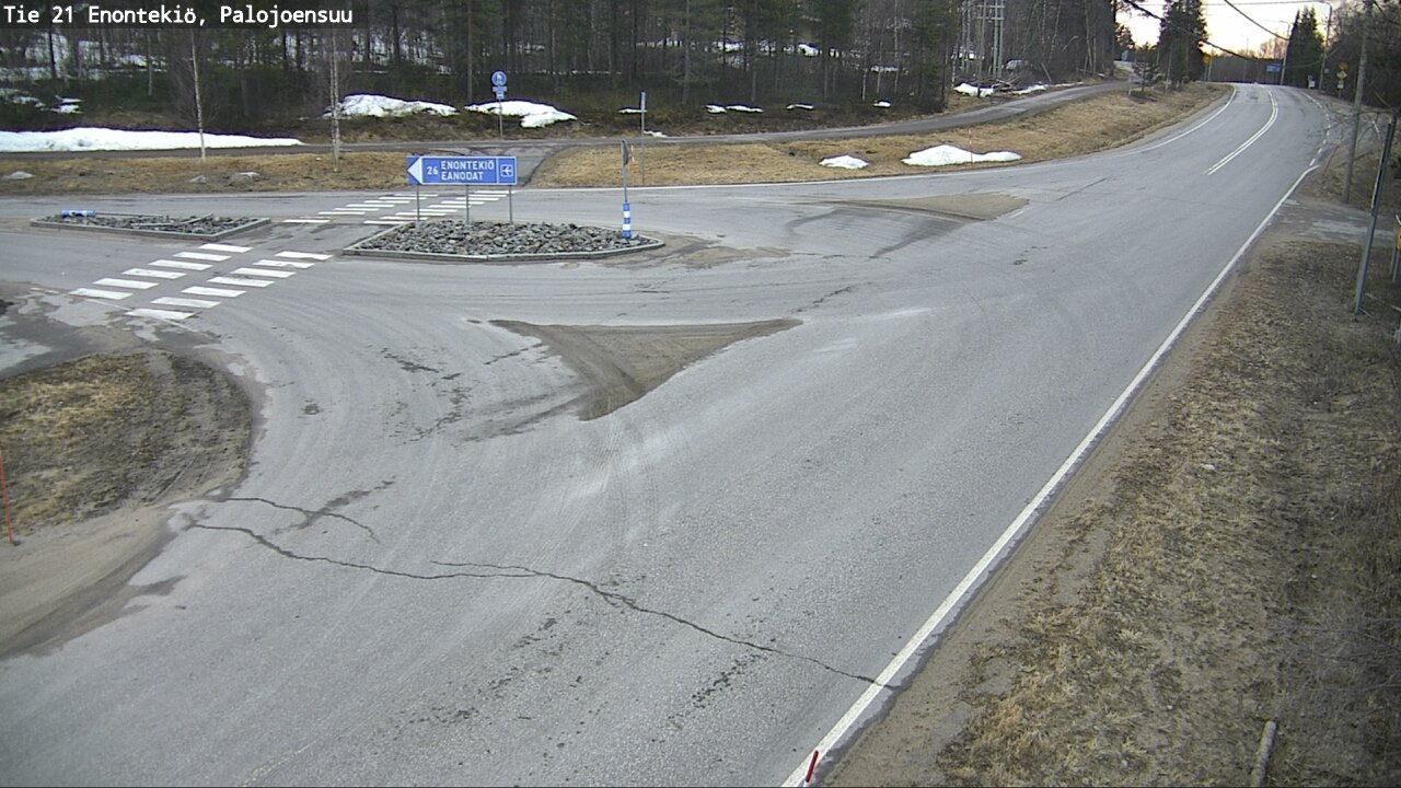 Weather Camera Image Väg 21 Enontekis, Palojoensuu, Enontekiö, Lappi
