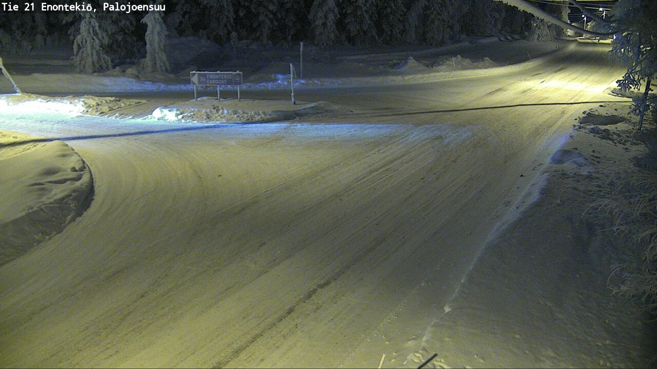 Weather Camera Image Road 21 Enontekiö, Palojoensuu, Enontekiö, Lappi