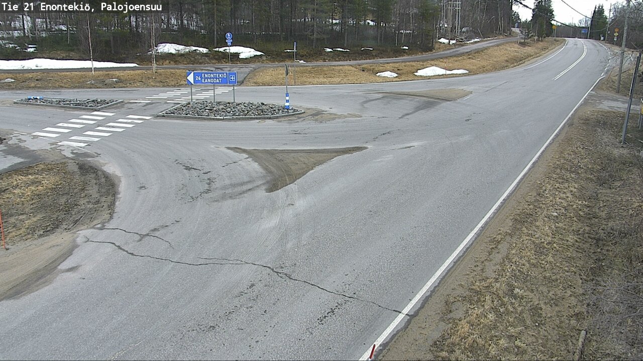 Weather Camera Image Väg 21 Enontekis, Palojoensuu, Enontekiö, Lappi