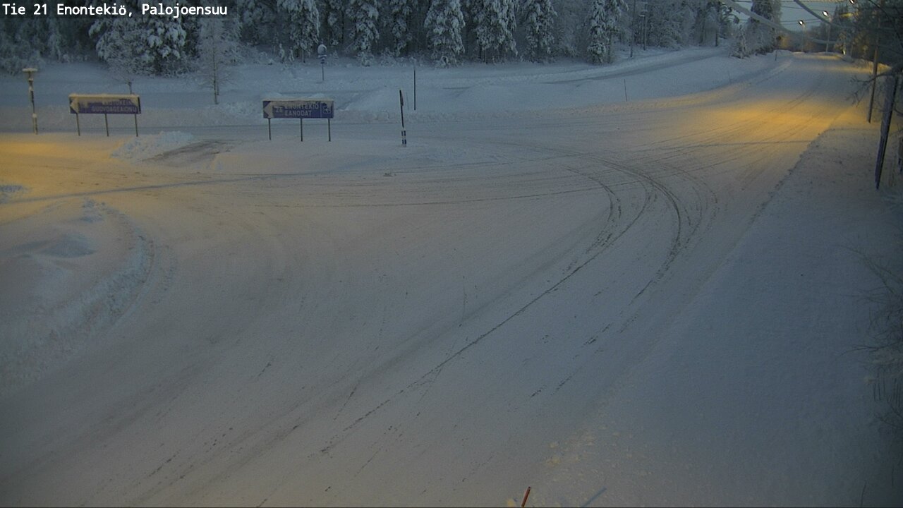 Weather Camera Image Road 21 Enontekiö, Palojoensuu, Enontekiö, Lappi
