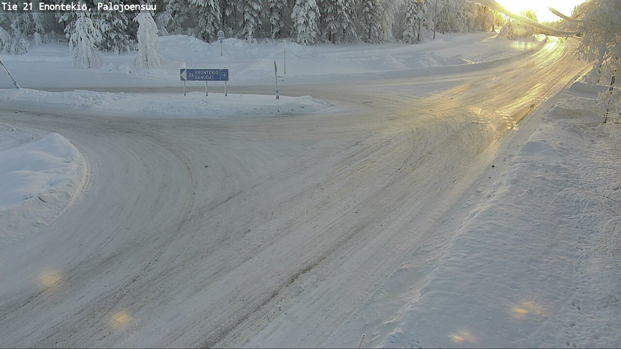 Weather Camera Image Väg 21 Enontekis, Palojoensuu, Enontekiö, Lappi