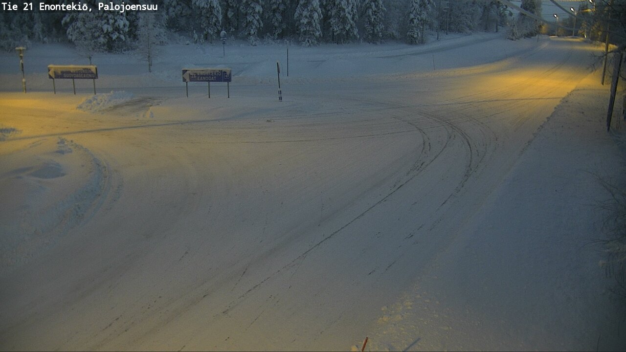 Weather Camera Image Road 21 Enontekiö, Palojoensuu, Enontekiö, Lappi