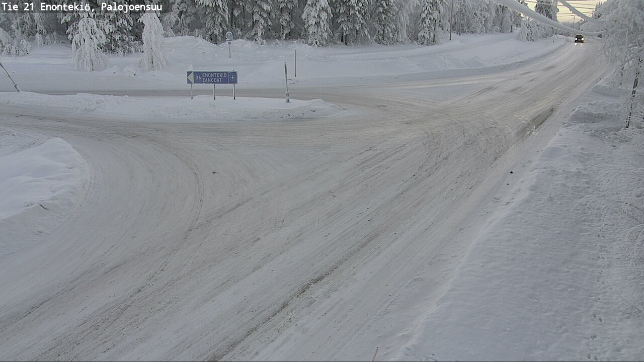 Weather Camera Image Väg 21 Enontekis, Palojoensuu, Enontekiö, Lappi