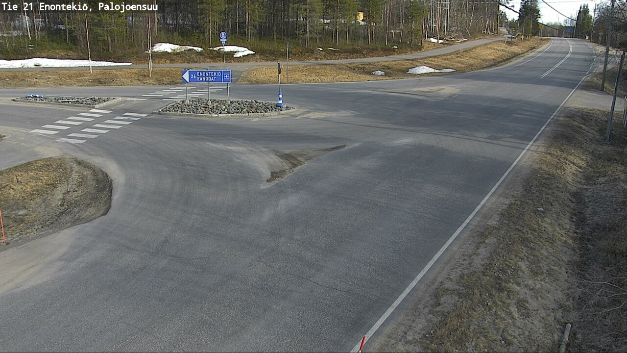Weather Camera Image Väg 21 Enontekis, Palojoensuu, Enontekiö, Lappi