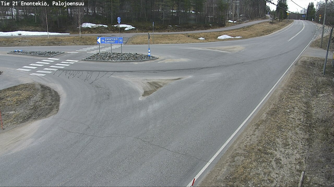 Weather Camera Image Road 21 Enontekiö, Palojoensuu, Enontekiö, Lappi