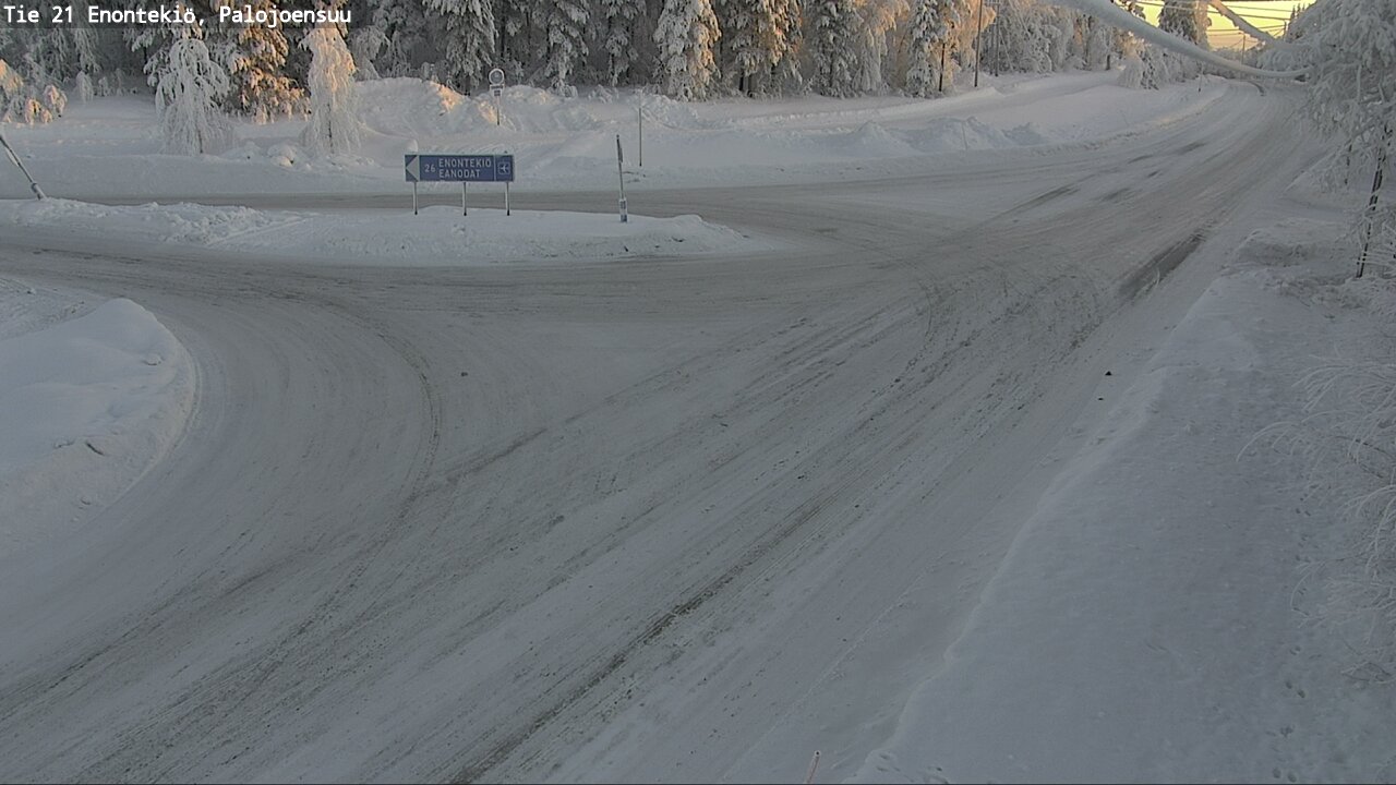 Weather Camera Image Road 21 Enontekiö, Palojoensuu, Enontekiö, Lappi