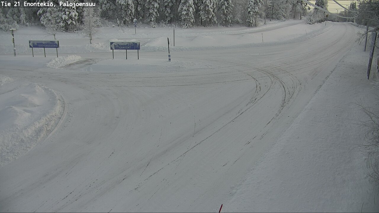 Weather Camera Image Road 21 Enontekiö, Palojoensuu, Enontekiö, Lappi