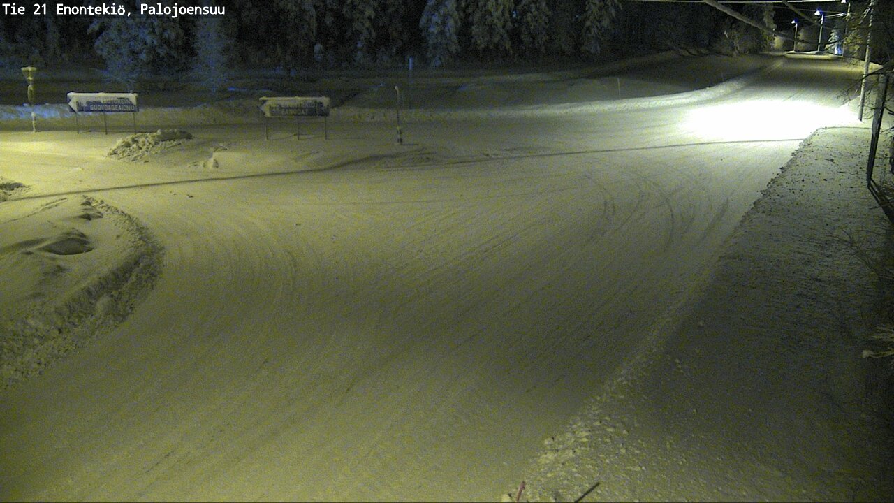 Weather Camera Image Väg 21 Enontekis, Palojoensuu, Enontekiö, Lappi