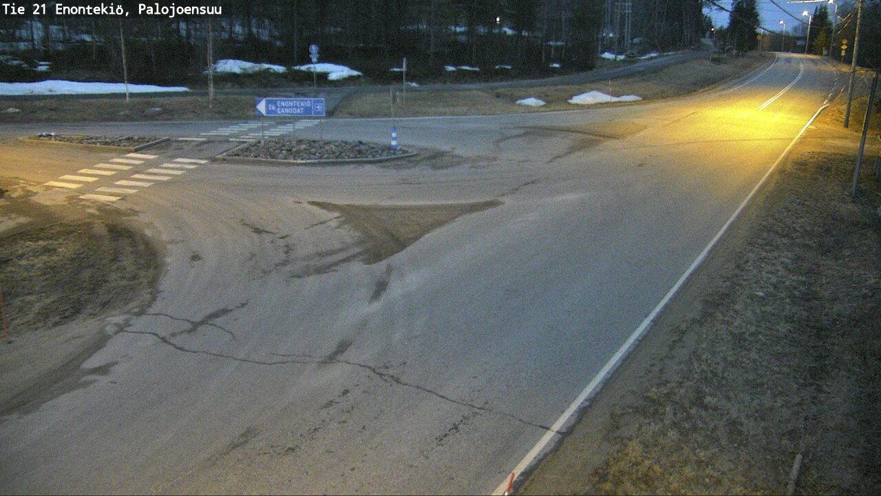 Weather Camera Image Väg 21 Enontekis, Palojoensuu, Enontekiö, Lappi