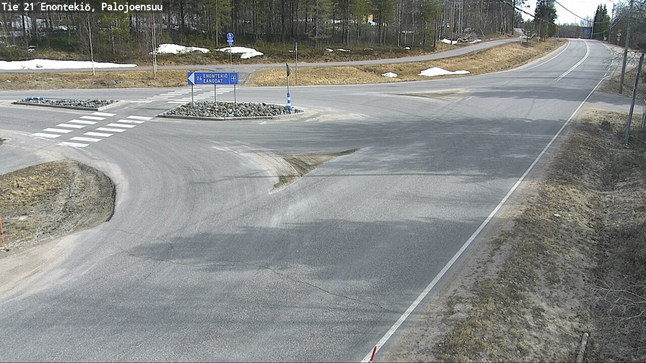 Weather Camera Image Väg 21 Enontekis, Palojoensuu, Enontekiö, Lappi