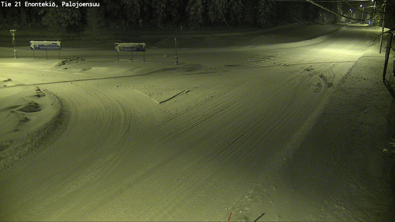 Weather Camera Image Väg 21 Enontekis, Palojoensuu, Enontekiö, Lappi