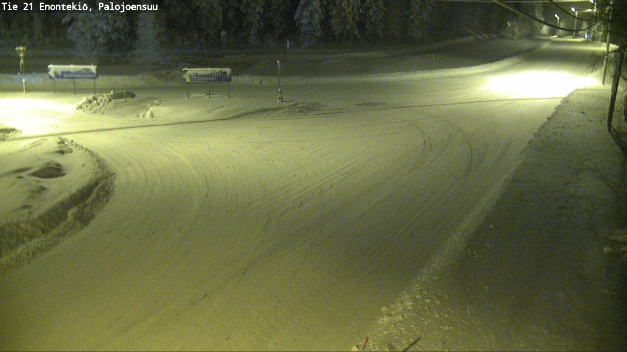 Weather Camera Image Väg 21 Enontekis, Palojoensuu, Enontekiö, Lappi