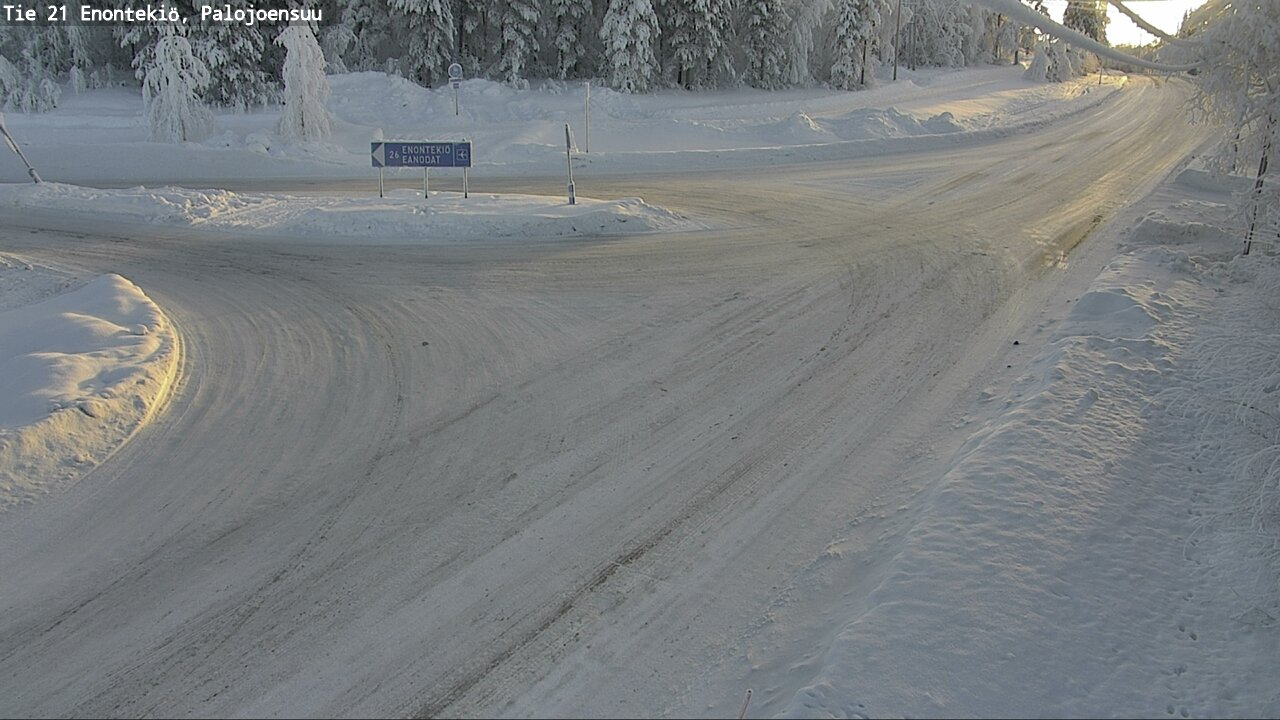 Weather Camera Image Väg 21 Enontekis, Palojoensuu, Enontekiö, Lappi