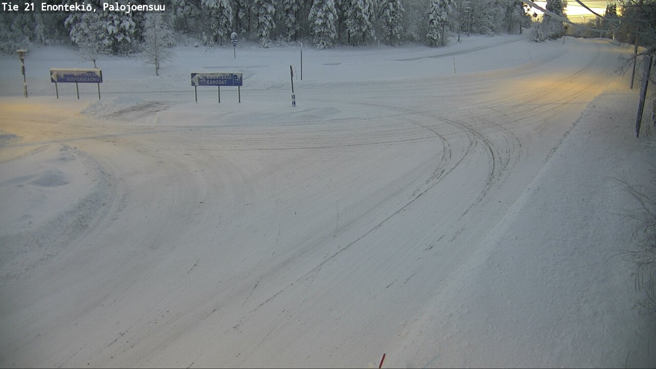 Weather Camera Image Road 21 Enontekiö, Palojoensuu, Enontekiö, Lappi