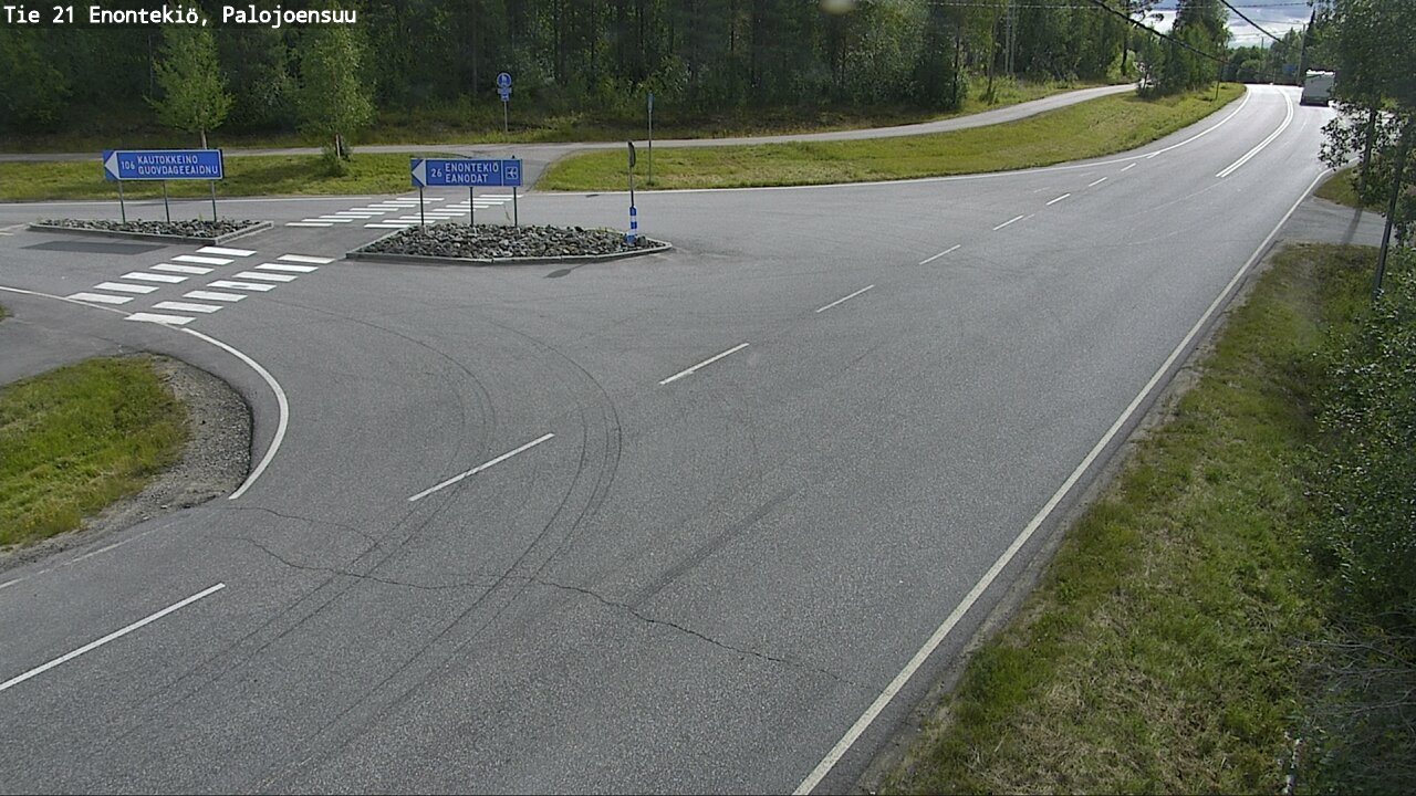 Weather Camera Image Road 21 Enontekiö, Palojoensuu, Enontekiö, Lappi