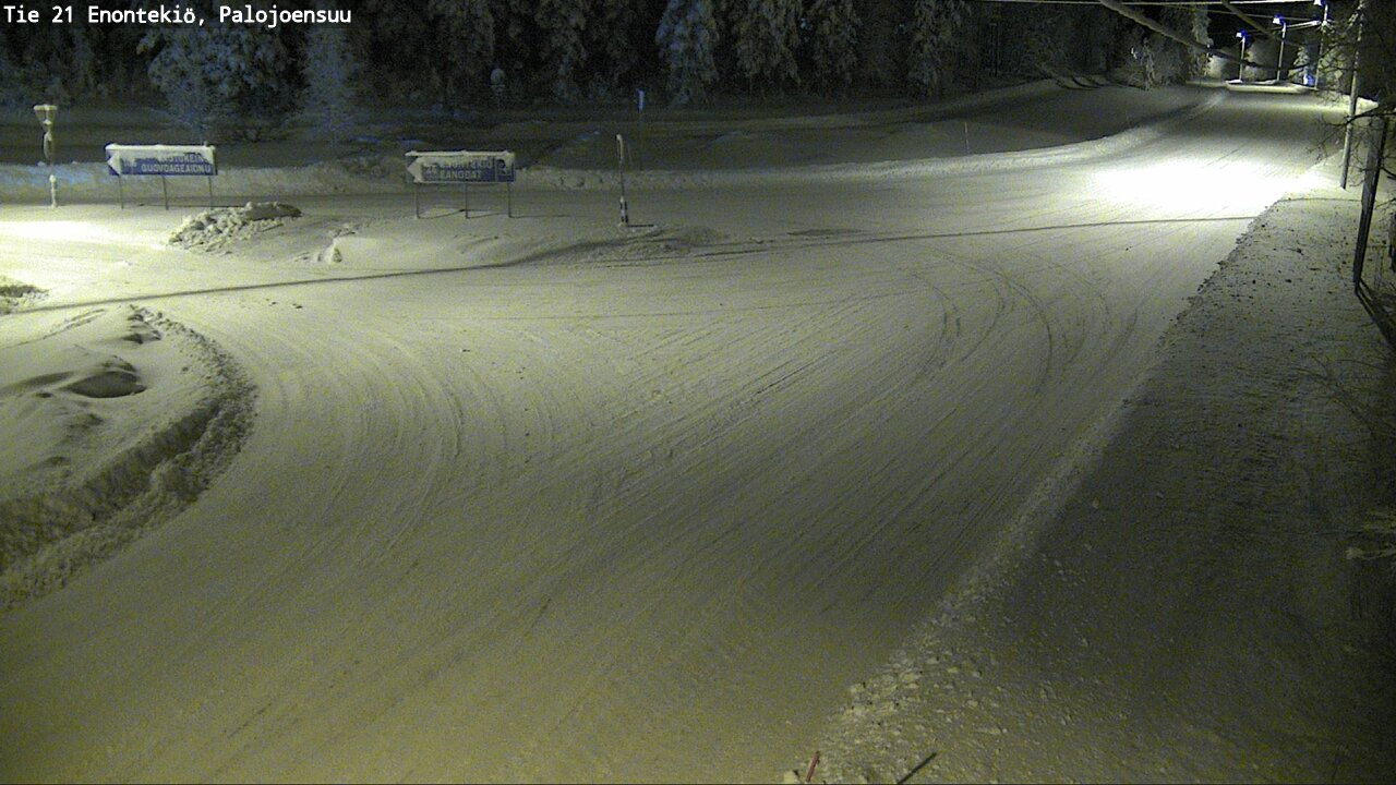 Weather Camera Image Väg 21 Enontekis, Palojoensuu, Enontekiö, Lappi